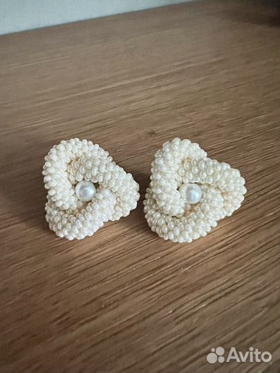 Серьги из бисера ручная работа