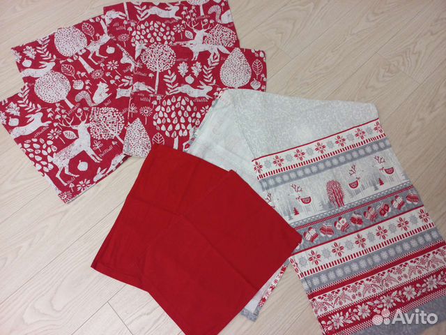 Набор на новый год наволочки+дорожка