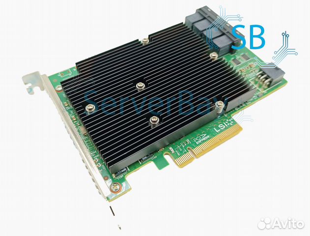 Контроллер LSI SAS 9300-16i PCI-E x8, 16-port+кабе купить в Санкт ...