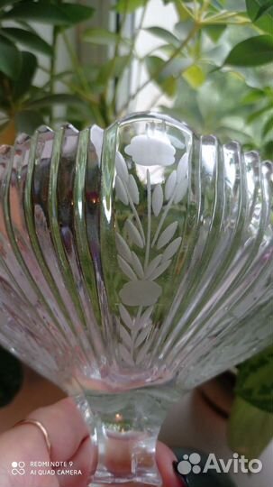 Ваза для фруктов на ножке СССР