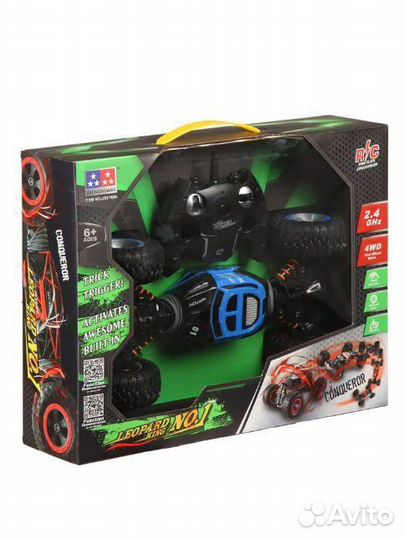 Радиоуправляемый внедорожник-перевертыш синий