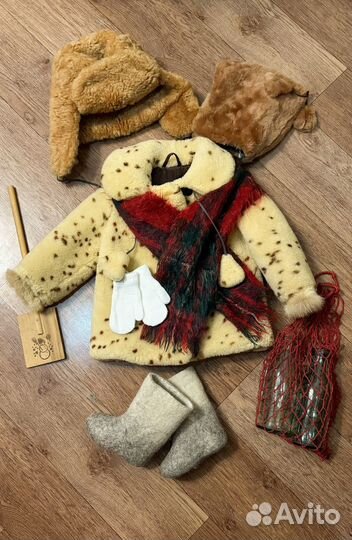 Детские шубы, образы СССР для фoтоcеccий