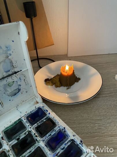 Свечи ручной работы, натуральный воск