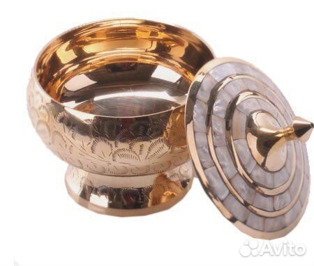 Солонка латунь