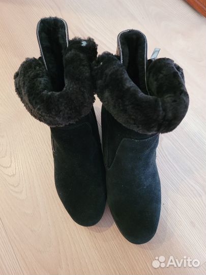 Сапоги зимние 38 размер натуральная замша
