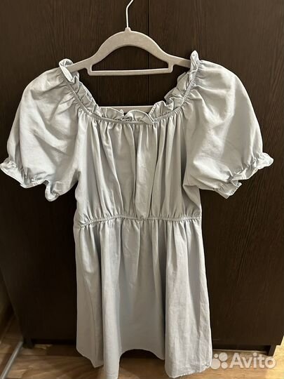 Платье хлопковое крестьянка