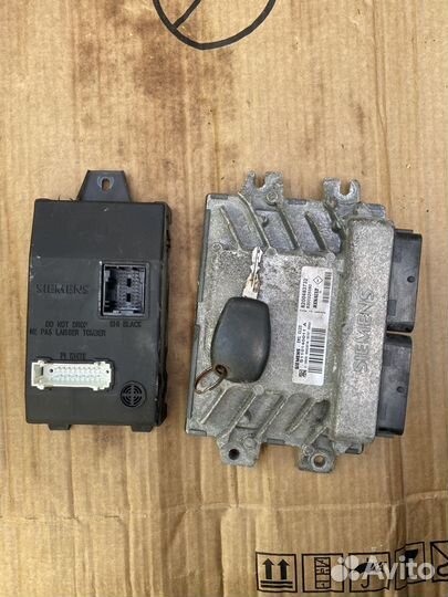 Комплект эбу логан 1.4