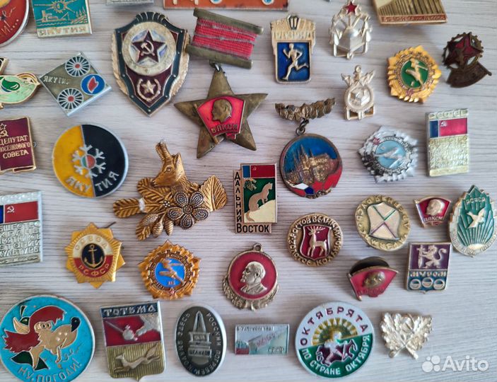 Значки СССР разные медальки