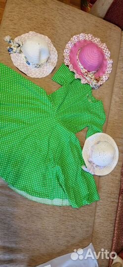 Платье детское для танцев и шляпки