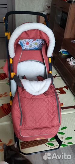 Детские санки коляска ника 7