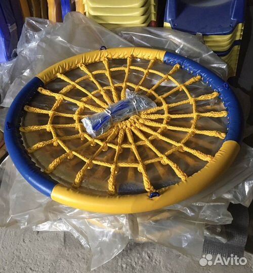 Качели Гнездо 100см сине-желтые Россия