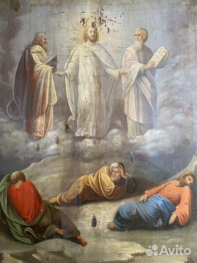 Антикварная Икона Преображение Господне Храмовая