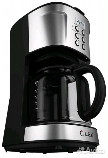 Кофеварка капельная новая LEX