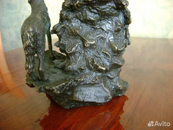 Бронза Волк Статуэтка Европа Волки