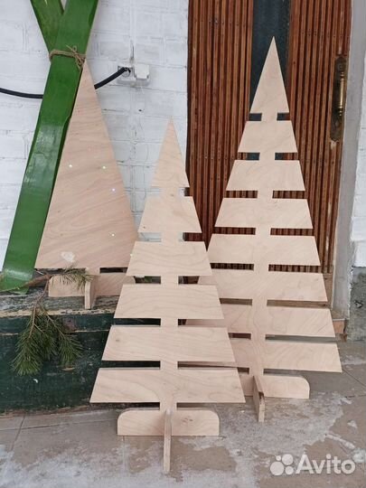 Ёлка интерьерная деревянная
