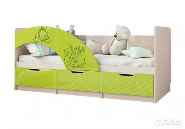 Детская кровать с бортиком 80х160