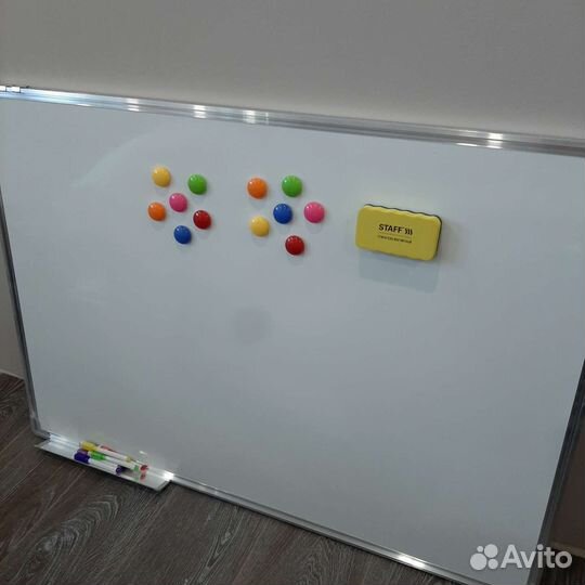 Доска демонстрационная магнитно-маркерная, 100на70
