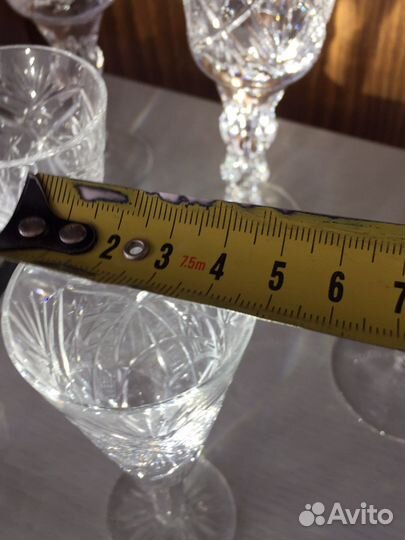 Хоустальный набор кубки, фужеры, рюмки