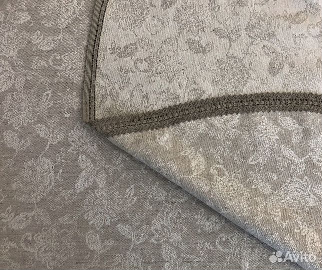 Скатерть круглая 163см и 2 салфетки 48х48см -№45