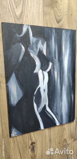 Квртина маслом на картоне