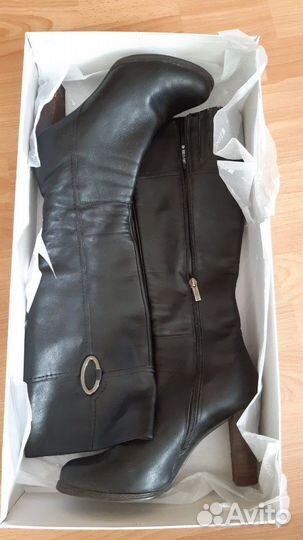 Сапоги кожаные