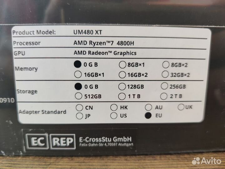 Мини пк Minisforum UM480 XT