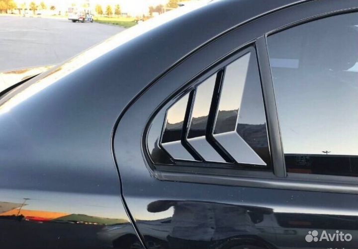 Накладки на задние окна Mitsubishi lancer 10