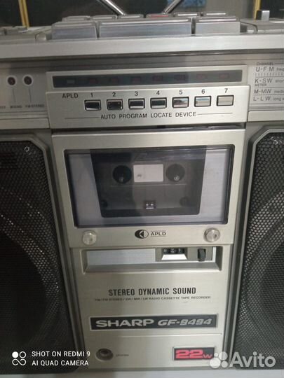 Кассетный магнитофон sharp
