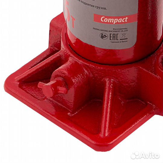 Домкрат гидравлический бутылочный, 6 т, h подъема