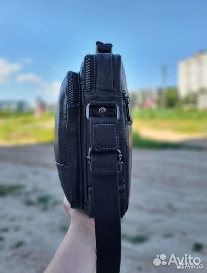 Сумка мужская новая натуральная кожа