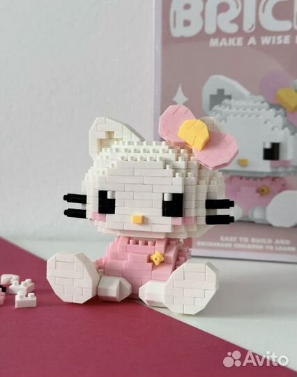 3D конструктор из миниблоков hello kitty