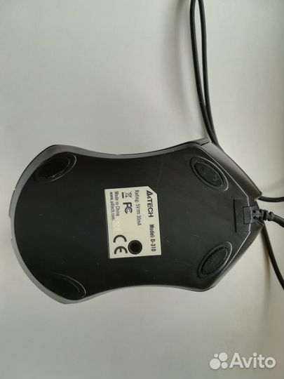 Мышь для ноутбука A4Tech D-310 Holeless Black