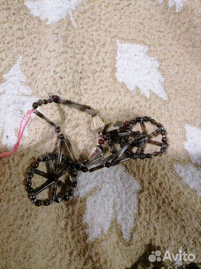 Советские ёлочные игрушки, стеклярус