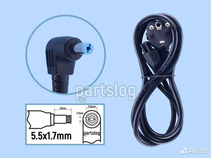 Блок питания для Acer 19V 4.74A 5.5x1.7mm 90W