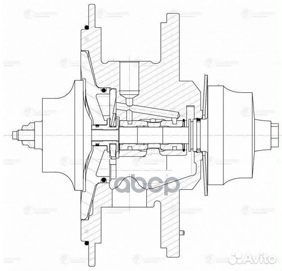 Турбокомпрессор б/корп. (картридж) ford transit