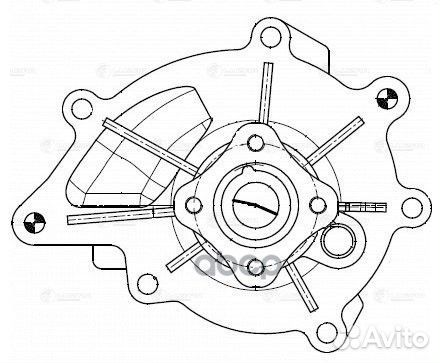 Насос водяной SsangYong NewActyon/Korando C (10)