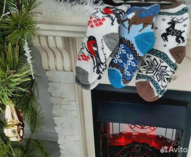 Шерстяные носки женские, детские