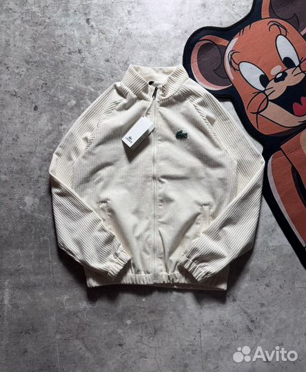 Вельветовая куртка Lacoste белая