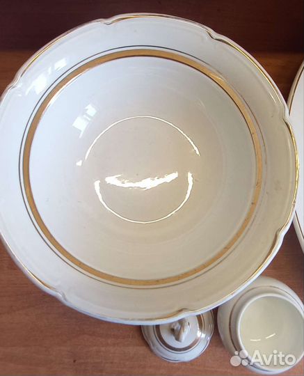 Блюдо, грубокая супница, сахарница зик