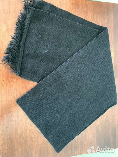 Мужской шарф, кашне чёрное вмф