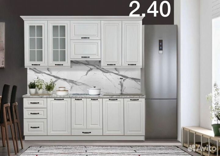 Цена за весь белый белый кухонный гарнитур