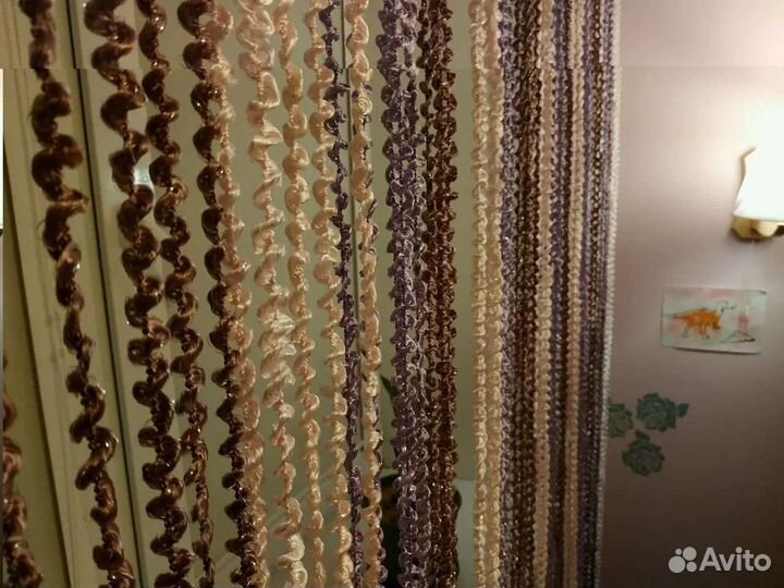 Шторы спираль Вашакисея нитяные 3м на 2.8м