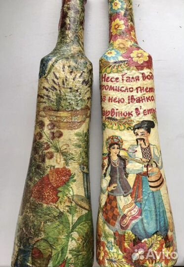 Бутылка декоративная