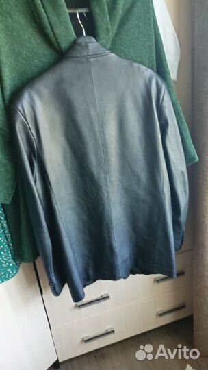 Кожаная куртка мужская 54-56