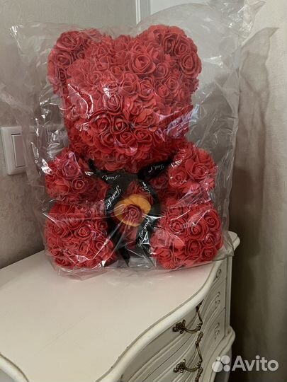 Мишка из роз Just For you (40 см)