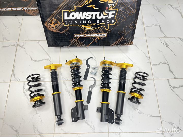Hyundai Genesis BK фултап койловеры lowstuff EVO-3