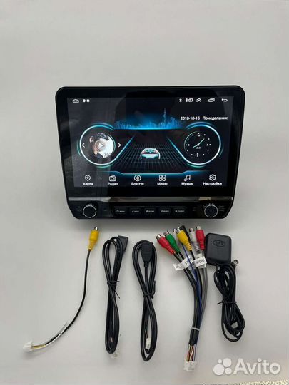 Магнитола андройд большой экран крутилки