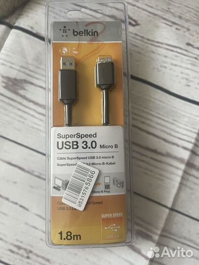 Кабель Belkin usb 3.0 micro B