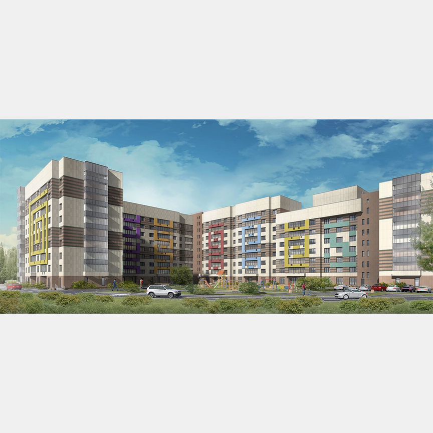 1-к. квартира, 42,8 м², 6/9 эт.