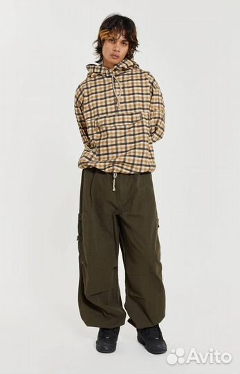 Брюки карго Jaded London Khaki Parachute Pants